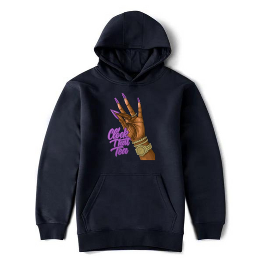 NEW! Women's Urban Wear [Clock That Tea] Pullover Hoodie