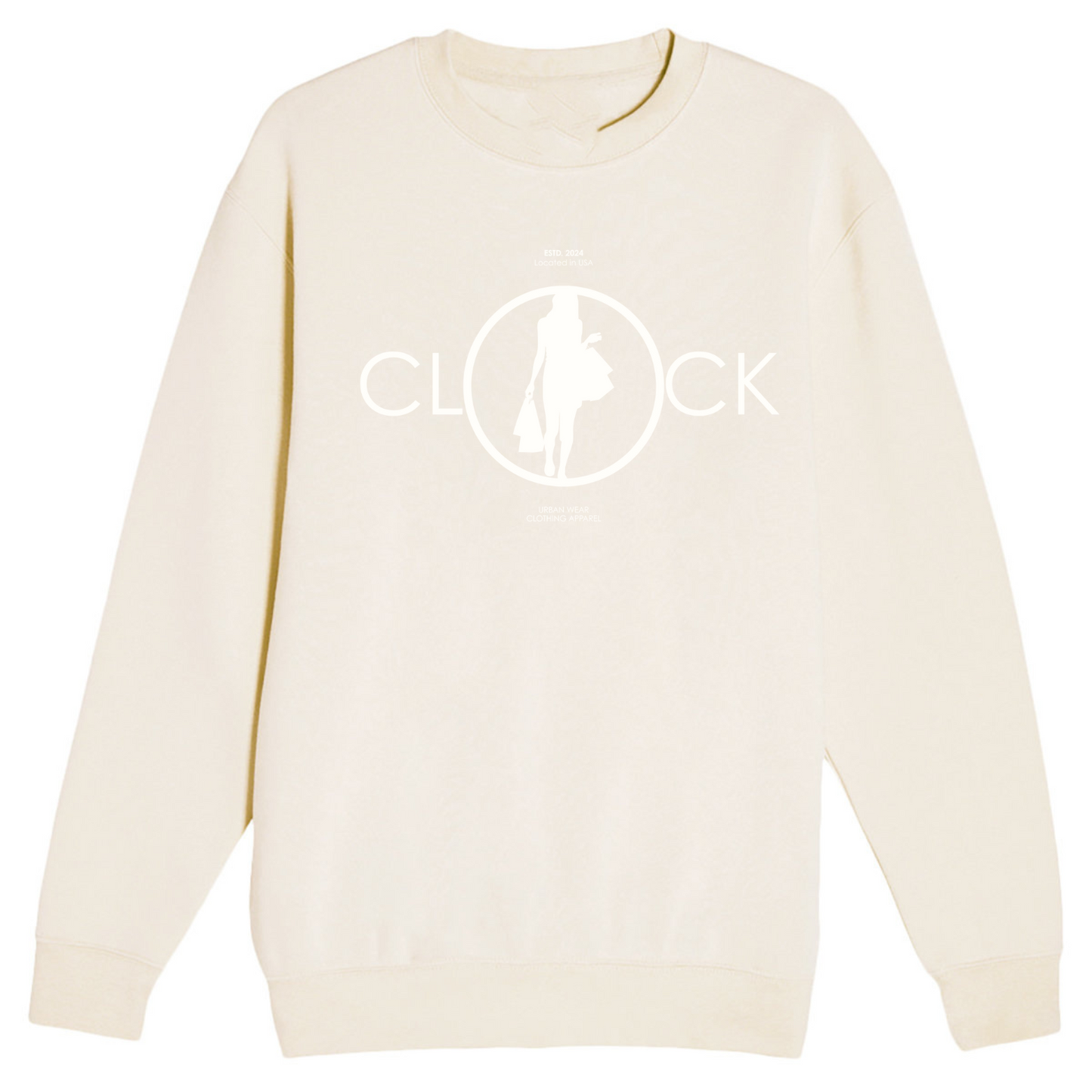 NEW! Women's Urban Wear [Clock It] Crewneck Sweater