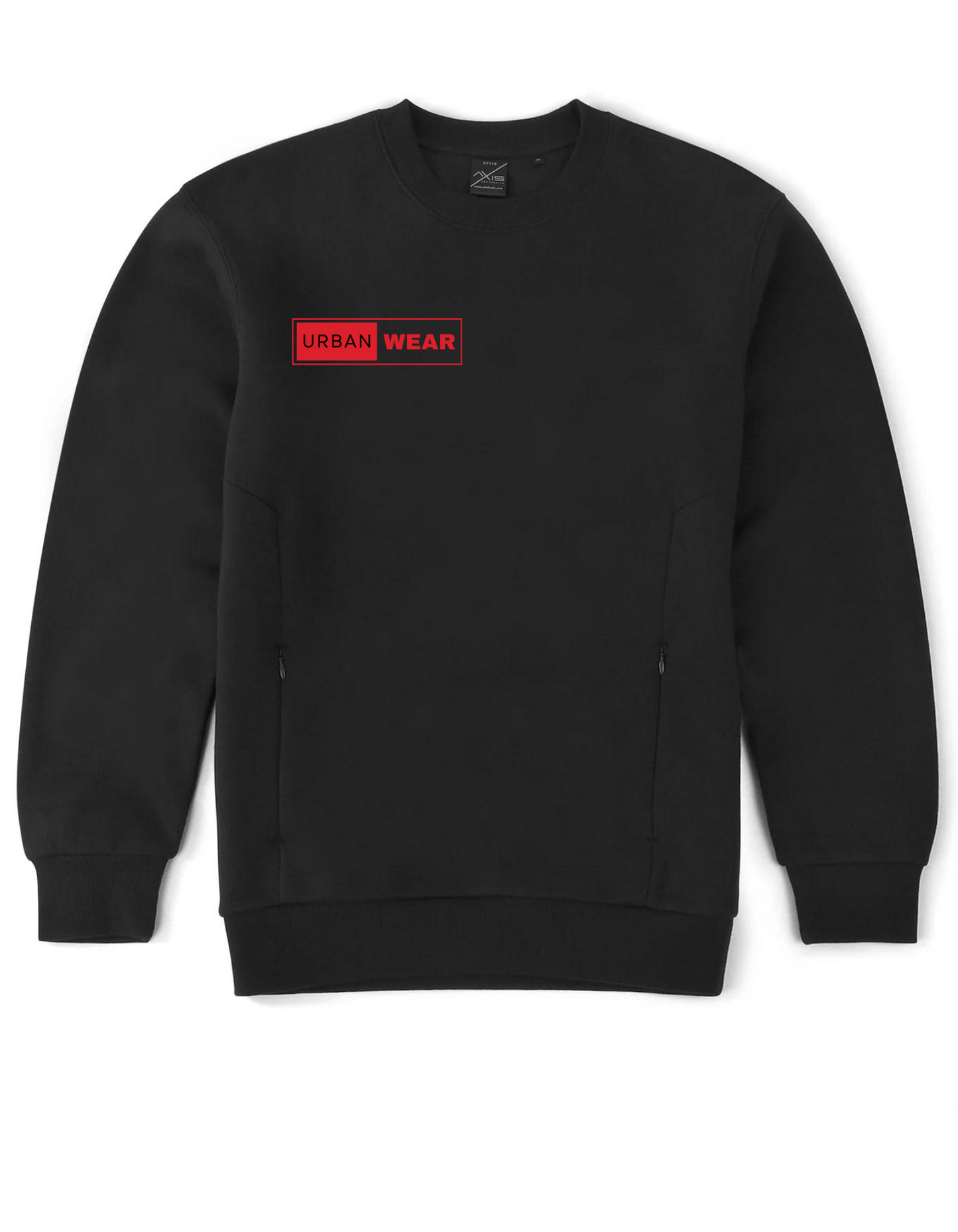 NEW! URBAN-WEAR Clothing Apparel Crew Neck With Invisible Zip Pockets