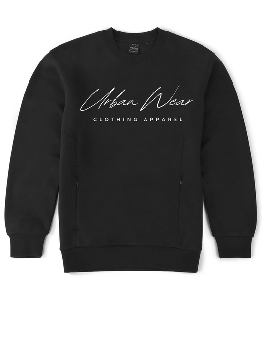 NEW! Urban Design - Unisex Crew Neck With Invisible Pocket Zip