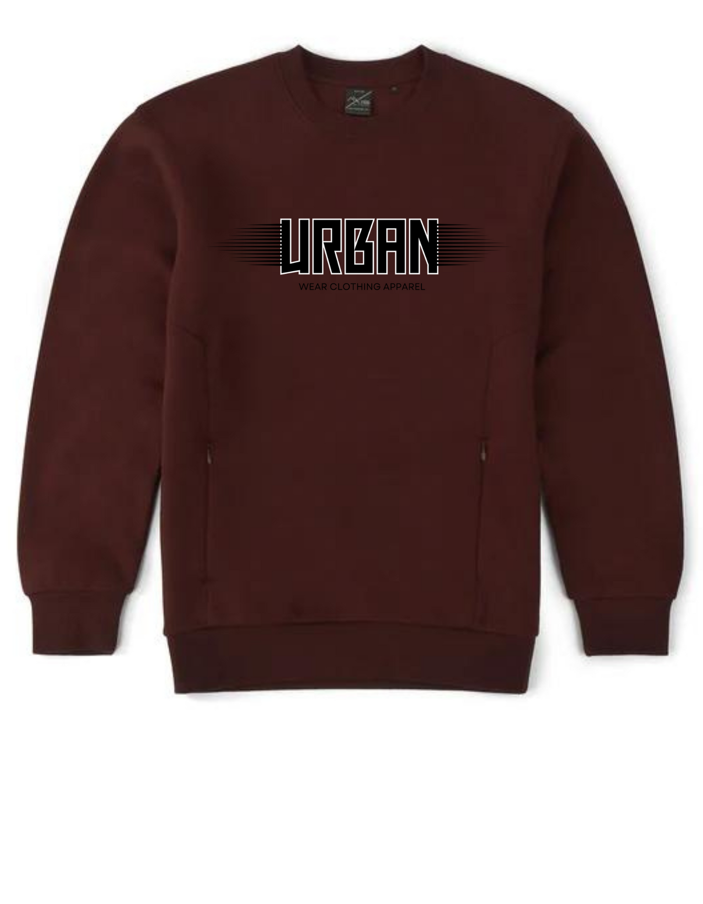 NEW! BOLD URBAN WEAR CLOTHING APPAREL - Unisex Crew Neck With Invisible Pocket Zip